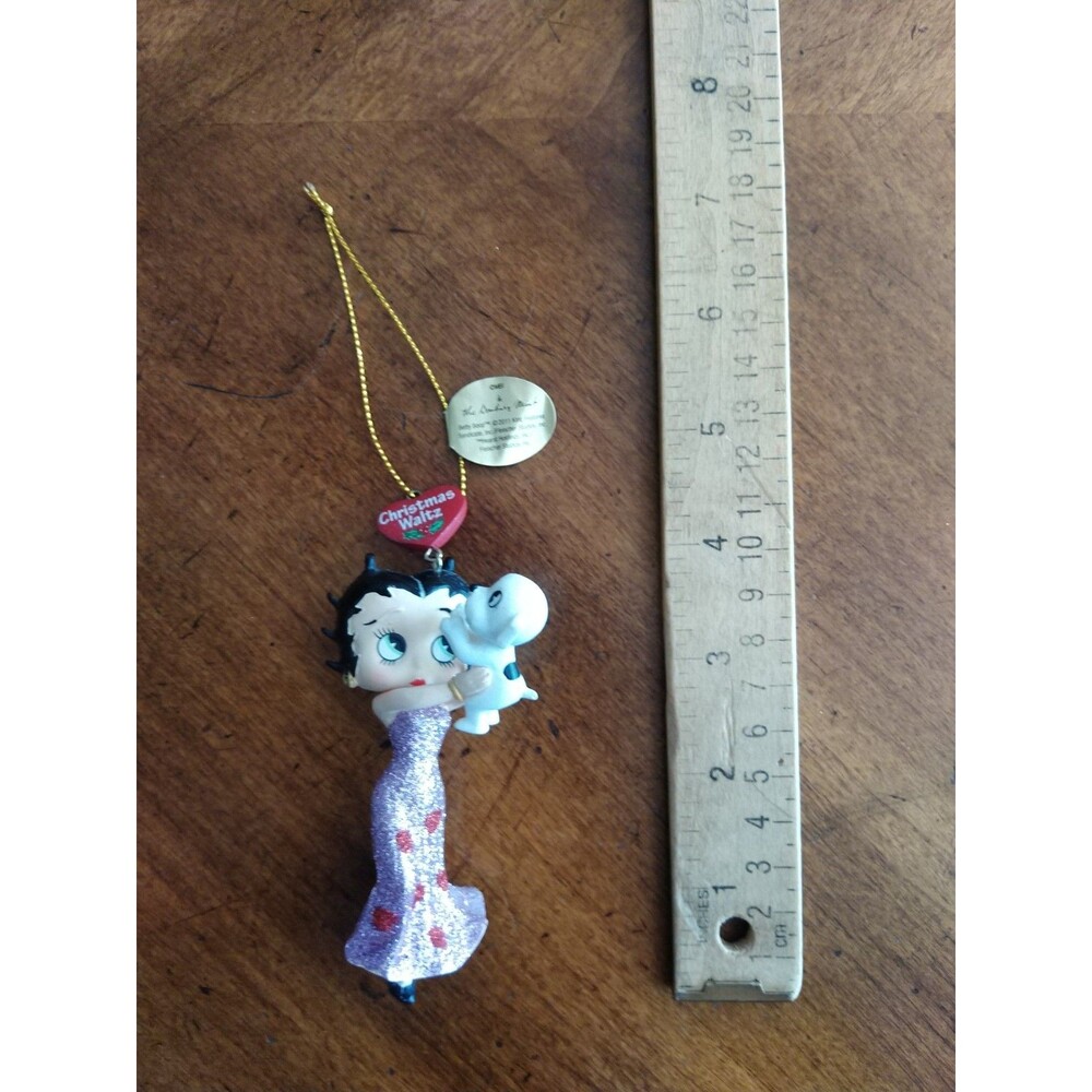 Danbury Mint The Betty Boop Glitter Ornaments ~4" 2011 ~ Christmas Waltz - Picture 5 of 9
